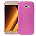 Produktbild Conie Silikon Hülle kompatibel mit Samsung Galaxy A5 2017, Backcover aus TPU Rutschfeste Oberfläche durchsichtig Pinke Handyhülle