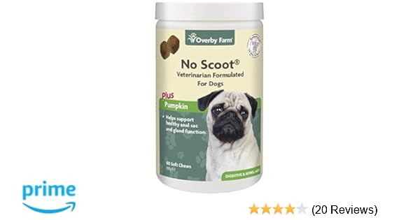 Overby Farm Soft Chew No Scoot Dog Supplement Tasty Digestive