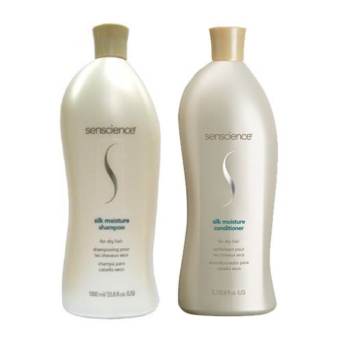 Senscience Silk Moisture Shampoo 1000ml and Conditioner 1000ml