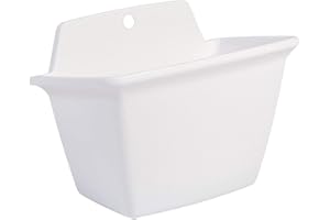 Iris Ohyama Europe, Jardinera de Pared con Reserva de Agua - Wall Planter - 250, plástico, Blanco, Mediano, 24.7 x 16.4 x 17.7 cm