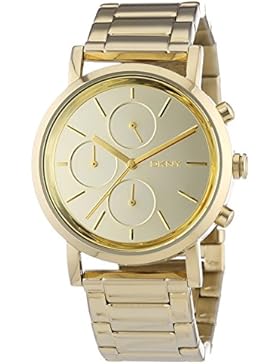DKNY Damen-Armbanduhr Chronograph Quarz Edelstahl beschichtet NY8861