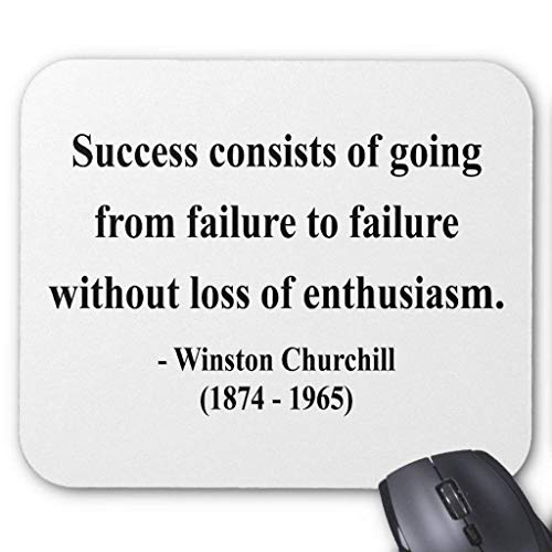 Preisvergleich Produktbild Winston Churchill Quote 5a Mouse Pad