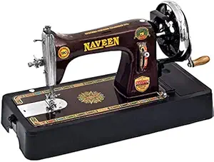Naveen Sewing Machine Domestic Square Model with Coverset (Metallic Red Color)-2