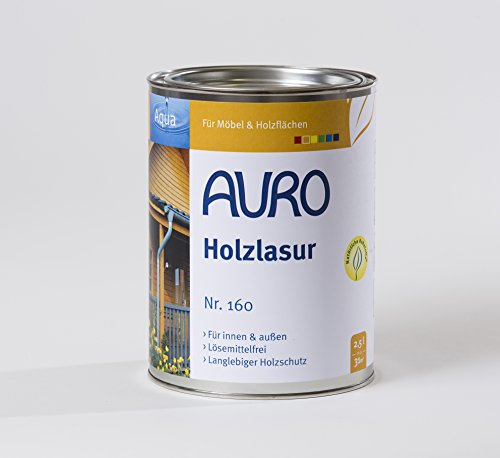 AURO Holzlasur Aqua Nr. 160-18 Eiche hell, 2,50 Liter