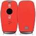 Produktbild kwmobile Autoschlüssel Hülle für Mercedes Benz - Silikon Schutzhülle Schlüsselhülle Cover für Mercedes Benz Smart Key Autoschlüssel (nur Keyless) Rot