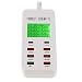 Produktbild tecnan Digital Anzeige USB Ladegerät USB Netzteil 6 Port USB Stecker, Fast Charge QC, Typ-C Ladeadapter Adapter Kompatibel mit iPhone, iPad, Huawei, Samsung, Tablet