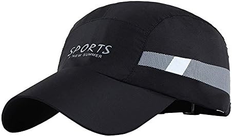 Kangqifen Mens Womens Baseball Caps,Quick-drying Outdoor Sports Casual Summer Hat,Adjustable(Black)
