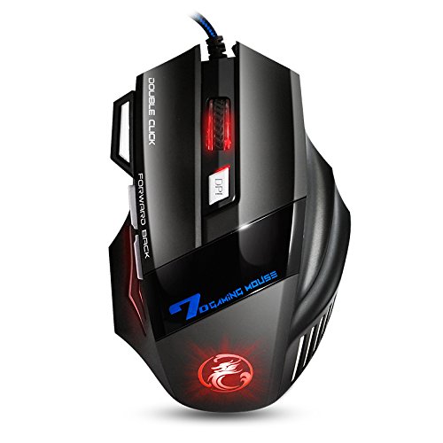 Apedra Wired Optical Gaming Mouse Dark Knight X7 luz de respiraci n LED Dazzle 4 ratones DPI ajustables 7 botones programables Gaming Mice para Windows XP Vista 7 8 10 MAC OS X reviews Apedra Wired Optical Gaming Mouse Dark Knight X7 luz de respiraci n LED Dazzle 4 ratones DPI ajustables 7 botones programables Gaming Mice para Windows XP Vista 7 8 10 MAC OS X