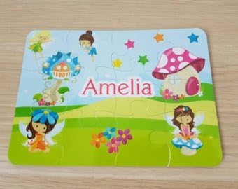 Personalised Fairy Jigsaw Fairy Gift Fairy Jigsaw Jigsaw Puzzle Name Puzzle Name Jigsaw Fairy Garden