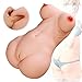 Produktbild Masturbieren Pussy 3D Realistischer Muschi Vagina Masturbator Silikon Erotik Sexpuppe mit Vagina/Pussy Anus und Busen Arsch Masturbatoren Erotik Sexspielzeug für Männer (2.48kg)