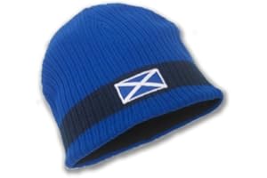 ASBRI GOLF Asbri JUNIOR STORM BEANIE - Knitted Hat Scotland Flag - Youth size