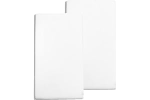 BILLION XIN 2 x Cot Bed Sheets | Cot Sheets 120x60 Fitted Polyester Soft Bed sheets Hypoallergenic Fully Elasticated Skirt Breathable Easy Care