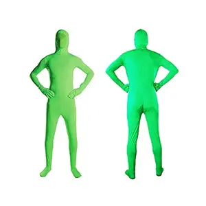 Backdropsource Chroma Key Green Screen Full Bodysuit for Special VFX Effects in Photos & Videos - Medium Size (135cm-150cm)