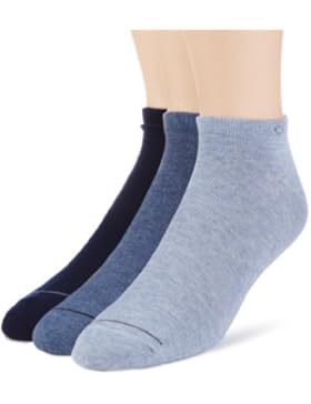 Calvin Klein Herren Sneakersocken, Blickdicht, 3er Pack
