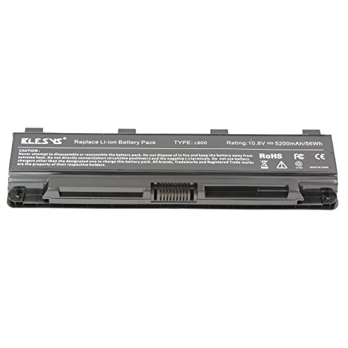BLESYS 6-Zellen 5200mAh TOSHIBA Satellite C800 C800D C805 C805D C840 C850 C850D C855 C870 C875 L800 L830 L840 L850 L870 M800 P800 P875D r945 S800 S850D S855D Series Akku ersetzen für PA5023U-1BRS PA5024U-1BRS PA5025U-1BRS PA5026U-1BRS PABAS259 PABAS260 PABAS261 PABAS262 - 5