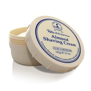 ALMOND - Taylor of Old Bonds Street Pure Badger Brush & Cream Set *Luxury Ivory brush with Almond Shaving Cream - Image 3