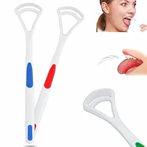 SHOPE COM Toothbrush Holder Oral Dental Tongue Cleaner,Set Of 2 Pcs