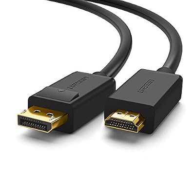 UGREEN Câble DisplayPort vers HDMI Résolution 4K et 1080P Câble DP HDMI Plaqué Or (2 M)