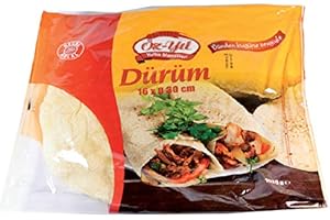 BFYSYO 6 Packungen Öz Yil - 16 x 30cm XL Dürüm Teigfladen - Tortillas (1440g)