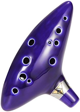 12 Hole Ocarina From Legend of Zelda,Alto C with Textbook and Cleaning Cloth
