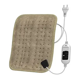 MCP Beige Color Velvet Heat Therapy Orthopaedic Pain Reliever Electric Heating Pad for Joints, Muscle, Back, Leg, Shoulder, Knee, Neck (with Auto Temperature Controller)