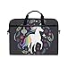 Produktbild Ahomy 14-14,5 Zoll Laptop Tasche Weihnachten Einhorn Baum Äste Ornamente Multifunktionale Stoff Wasserdicht Laptop Tasche Aktentasche mit Schultergurt