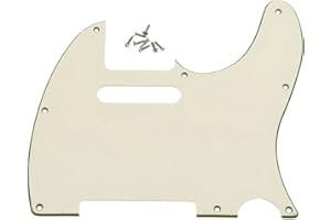 Dopro 8 otworów Tele Pickguard do gitary płytka do USA/meksykańskiego FD Telecaster postarzany biały
