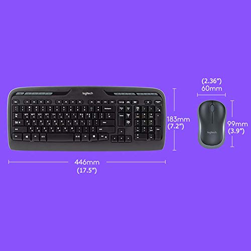 Precio Más Barato Logitech MK330 - Pack de Teclado y ratón
inalámbricos, QWERTY español, 2.4 GHz, Receptor USB, Color Negro en
Amazon