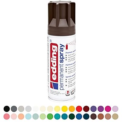 edding 5200 - Spray permanent - Chocolat mat - 200 ml - peinture acrylique à pulvériser pour peindre et décorer sur presque toutes les surfaces