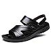 Produktbild CAI-HY Männer Sandalen Atmungsaktive Sommer Strand Schuhe Wandern Fischer Rutschfeste Komfortable Lässige Mode Hausschuhe,Black,40