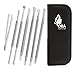 Ora Natural - 6 Surgical Extractor Facial Tool with Tweezers Included - Remove Blackheads, Whiteheads, Comedones, Acne or any Facial Impurities
