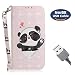 Produktbild Aireratze Galaxy A7 2018 Handyhülle, Galaxy A7 2018 Hülle TPU Innen Kratzfestes Protective Schutz Handy [3D Tech Surface] Ultra Smooth Surface Hülle für Samsung A7 2018 -Netter Panda (USB Cable)