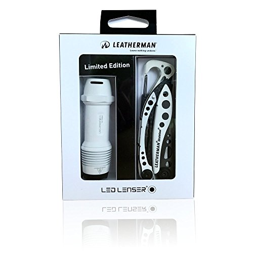 Preisvergleich Produktbild Leatherman Skeletool CX - Ledlenser F1 White-Kombi Limited Edition