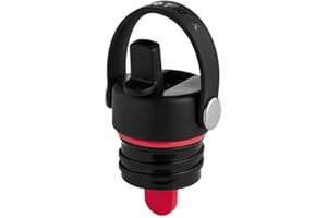 Hydro Flask Standard Mouth Flex Korek do Termosu, Czarny/Czerwony, ‎7.37 x 5.84 x 7.62 cm