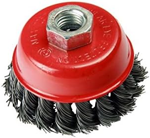 2pc 75mm Steel Twist Knot Wire Cup Brush De Burring Rust Vewerk Bergen x 2 2101