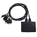 Produktbild WanNing Switch DVI KVM USB 2.0 mit 2 Anschlüssen für Monitor Maus mit Audio und Video