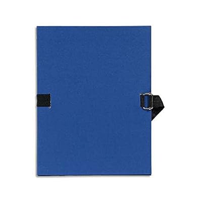 Visiodirect Lot de 25 chemises extensible recouverte de papier toilé bleu foncé