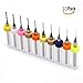 Produktbild OFKPO 10 Stück Micro Bohrer Drill Tool von 0.3mm-1.2mm,Spiralbohrer Präzisionsbohrer