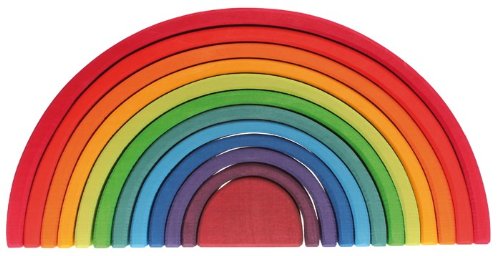 Grimm's Toys Rainbow Stacking Toy, xtra-large