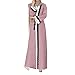 Produktbild Mitlfuny Damen Maxikleid Partykleid Tunika Kimono Kleid Abaya Kleider FüR Frauen Muslimische Kleidung Frauen Muslim Abaya Dubai Kleider Kaftan (M, Rosa)
