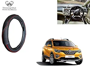 Universal Hub Car Steering Wheel Cover (Black Crock) for Triber