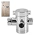 Produktbild Zerodis 3 Wege Diverter T-adapter Ventil Umstellventil Umschaltventil für Badezimmer Dusche ABS Plastik