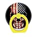 Produktbild PopeS holder Handy Fingerring Halter Ständer Auto Halterung funktioniert für Smartphone und Tablet American Flag Skull