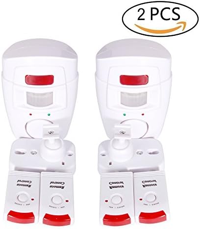 Infrared Home Alarm / Motion Sensor Alarm - Wireless PIR + 2 Remote Controls