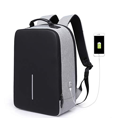 Preisvergleich Produktbild Road&Cool Laptop Rucksack Freizeit Reiserucksack Computertasche Mit USB-Ladeanschluss Studententasche Männer Geschäftskapazität Outdoor-Multi-Layer-Staufach Rucksack