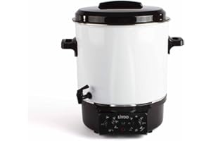 LIVOO Stérilisateur De Bocaux Électrique Avec Robinet Et Minuteur 27l 1800w - DOM334