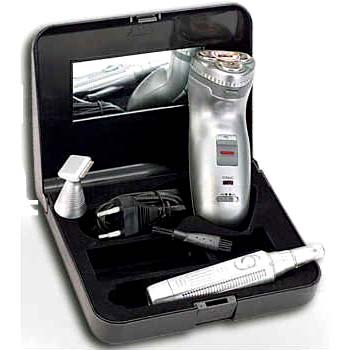 MENS SHAVER ROTARY SET 3 IN 1 WITH HAIR & NOSE TRIMMER MANS ELECTRIC RAZOR NEW