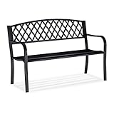 Draußen: Wetterfeste Parkbank für den heimischen Garten, Balkon, Terrasse, Veranda und vieles mehr