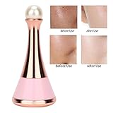 chen Facial Dumbbell Massage Portable Magnetic Induction Micro Vibration Current Skin Care Promotes Absorption Cleaning Equipment (Pink)