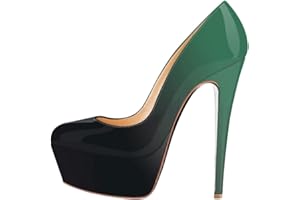 ticticlily Femme Escarpins Mode Élégant High Heels Plateforme Talon Aiguille Robe Chaussures Talons Hauts pour Mariage